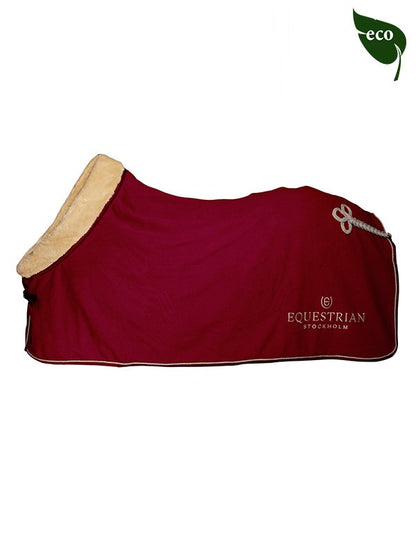 Couverture Polaire Col Mouton Bordeaux - Equestrian Stockholm