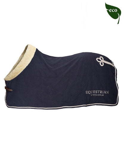 Couverture Polaire Col Mouton Equestrian Stockholm - Marine