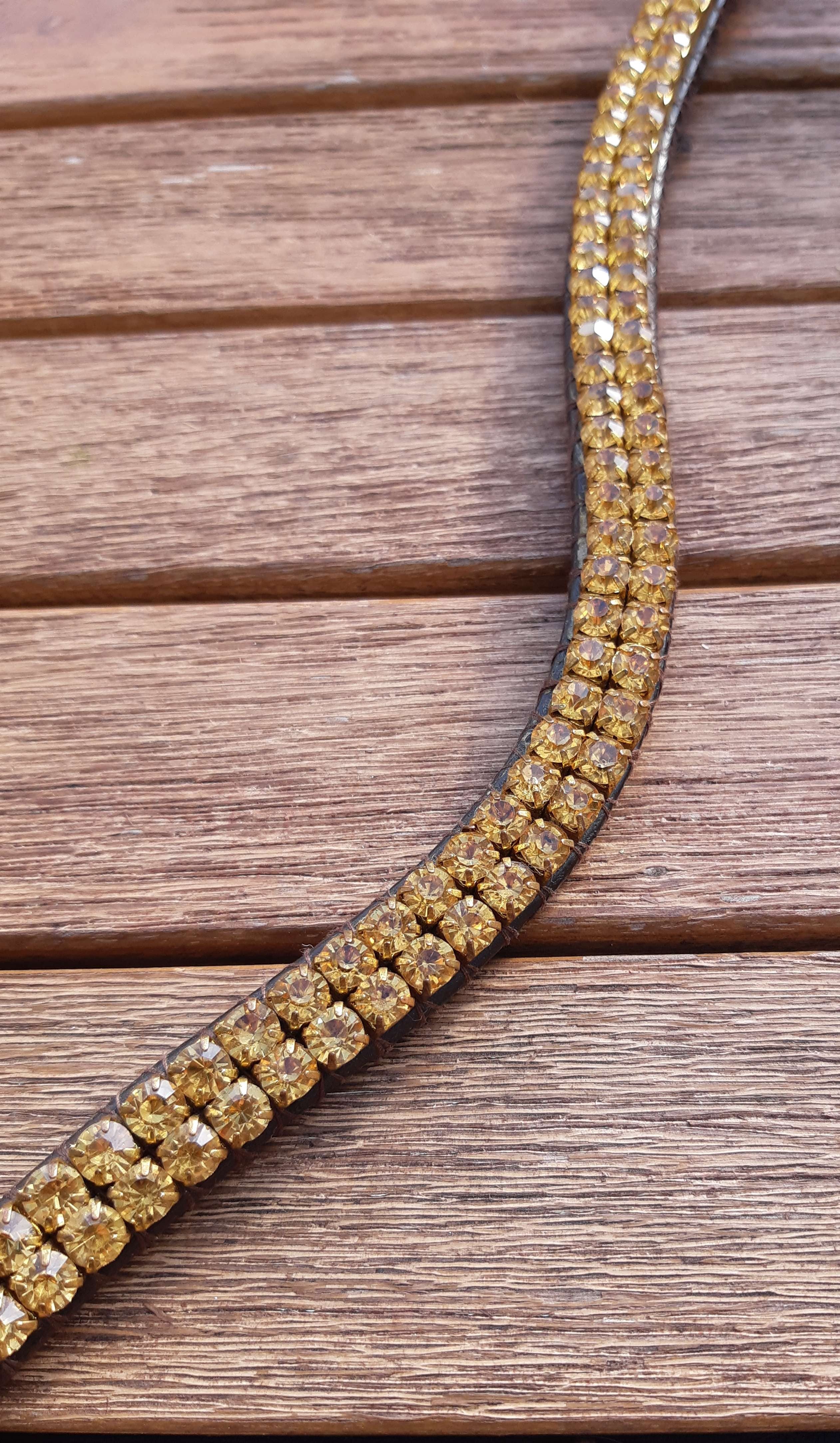 Frontal cristaux dorés