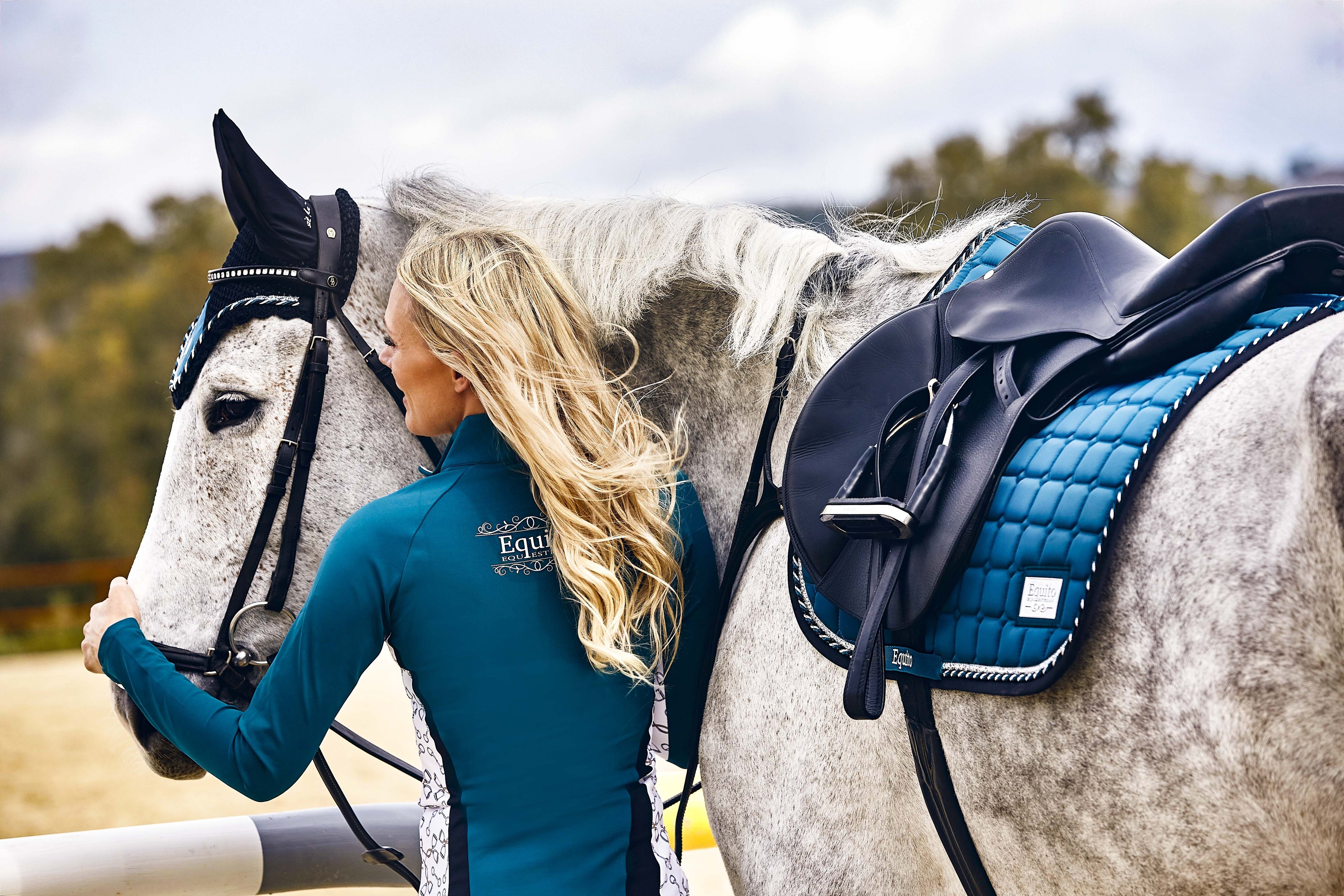 Teal Blue saddle pad - EQUITO
