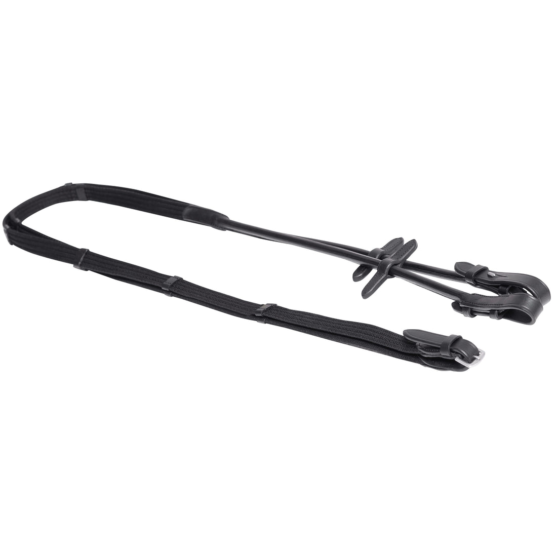 Pair of round leather reins and grip - SD Design