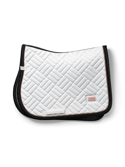 Tapis de selle Modern White Dark Ocean MIXTE  - Equestrian Stockholm