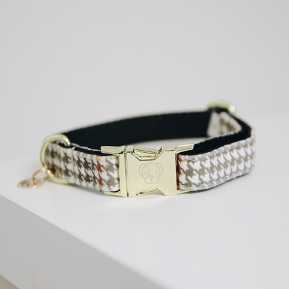 Houndstooth dog collar - Kentucky