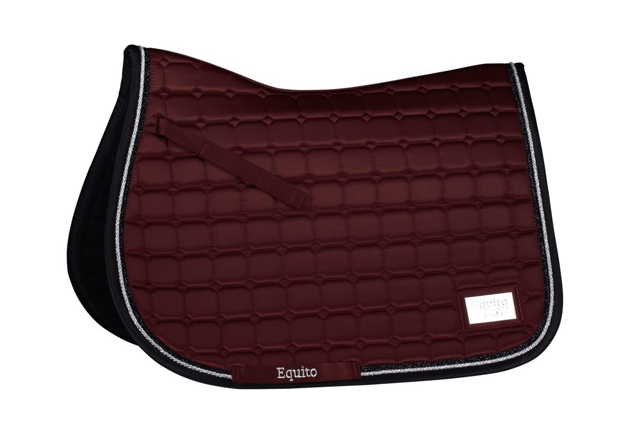 Tapis de selle EQUITO - Black Cherry