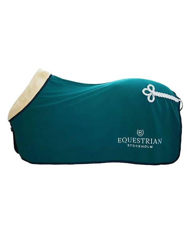 Couverture Polaire Col Mouton Equestrian Stockholm - Emerald