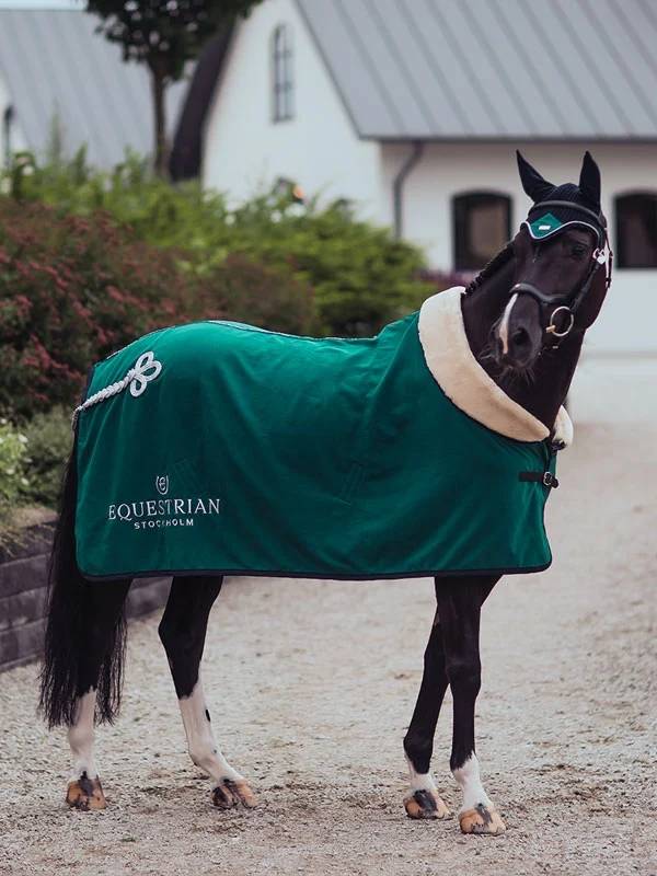 Couverture Polaire Col Mouton Equestrian Stockholm - Emerald