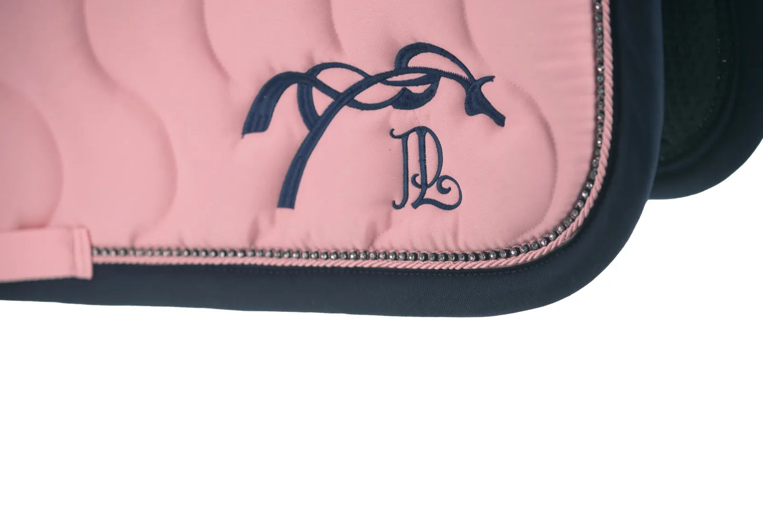 Tapis de selle Diamant Rose pale et bleu - PENELOPE COLLECTION