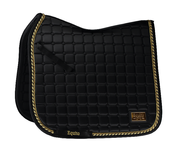 Tapis de selle Noir/Or - EQUITO