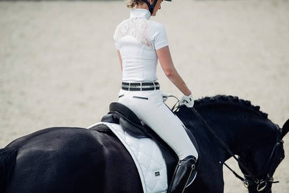 White Perfection Silver saddle pad - Equestrian Stockholm