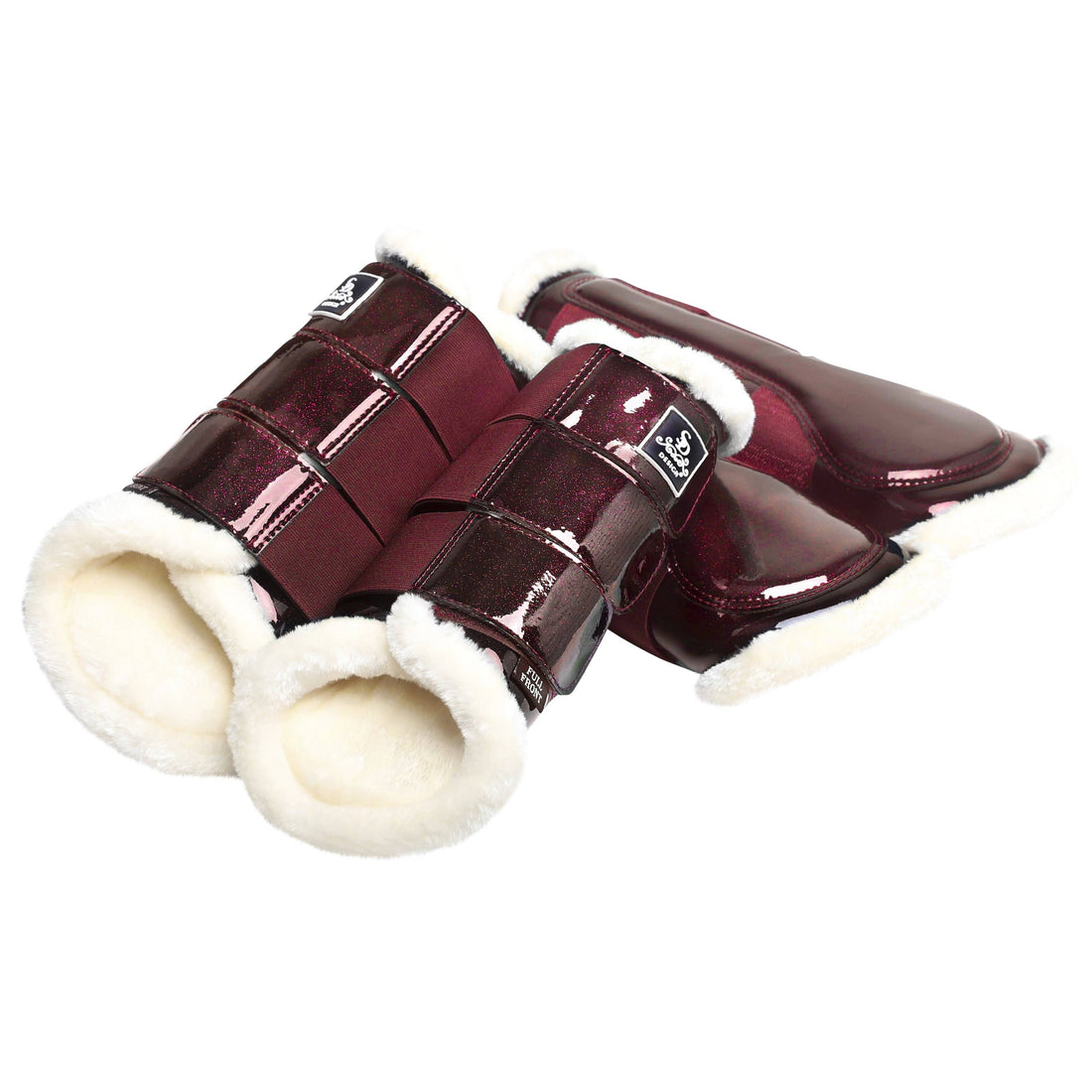 Hollywood Glamorous RASPBERRY SHIMMER Leg Warmers - SD Design