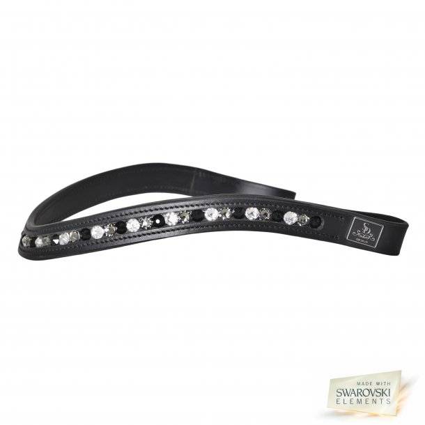 SWAROVSKI Frontal Black mix Black leather - SD Design