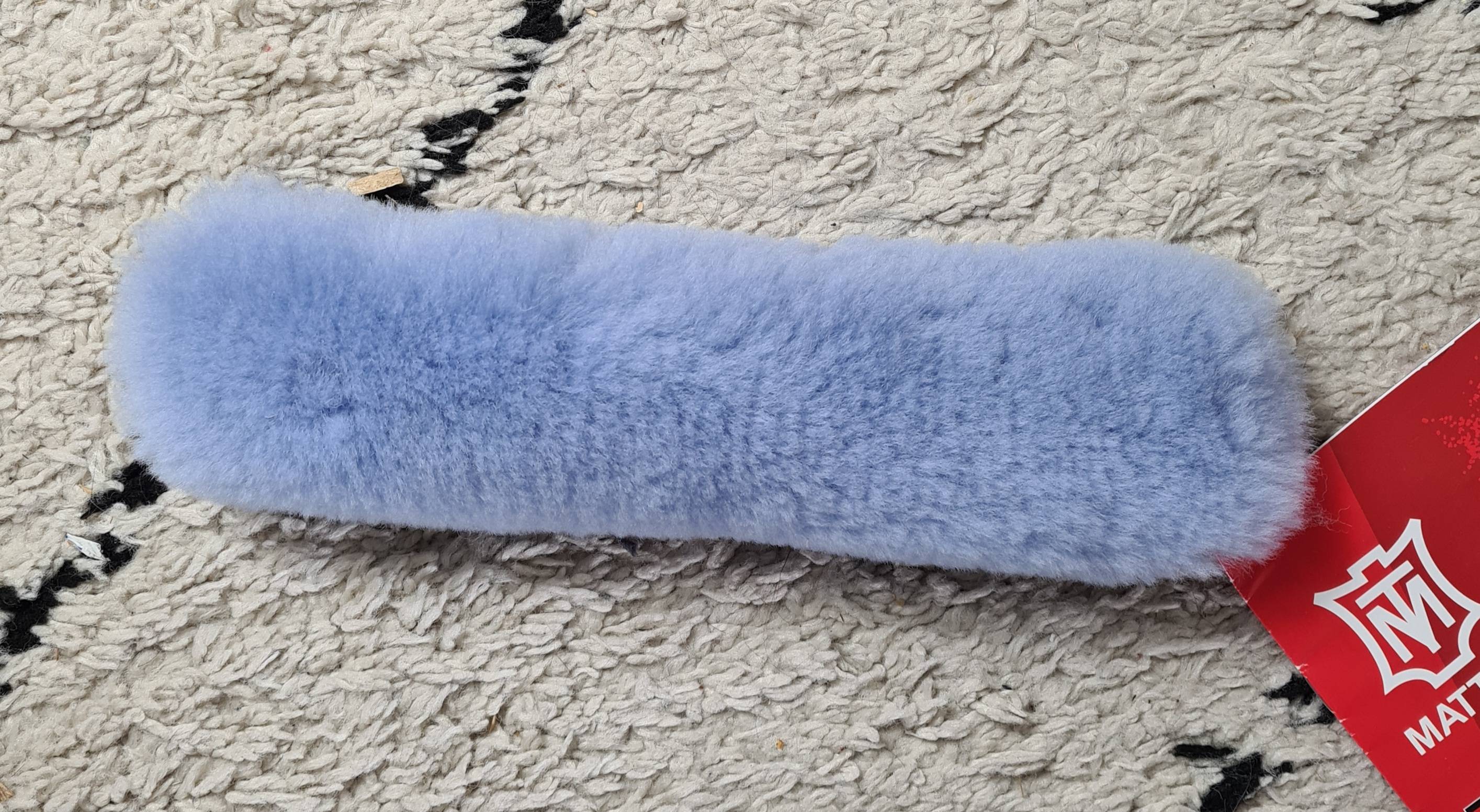 Sky blue noseband sheath - MATTES 