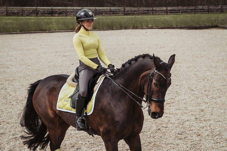 Soft Lemon saddle pad - Equestrian Stockholm