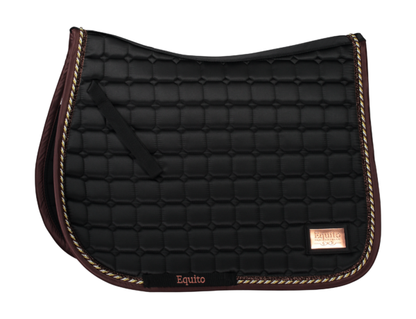 Black and Bronze 2.0 saddle pad - EQUITO
