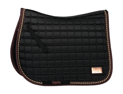 Black and Bronze 2.0 saddle pad - EQUITO