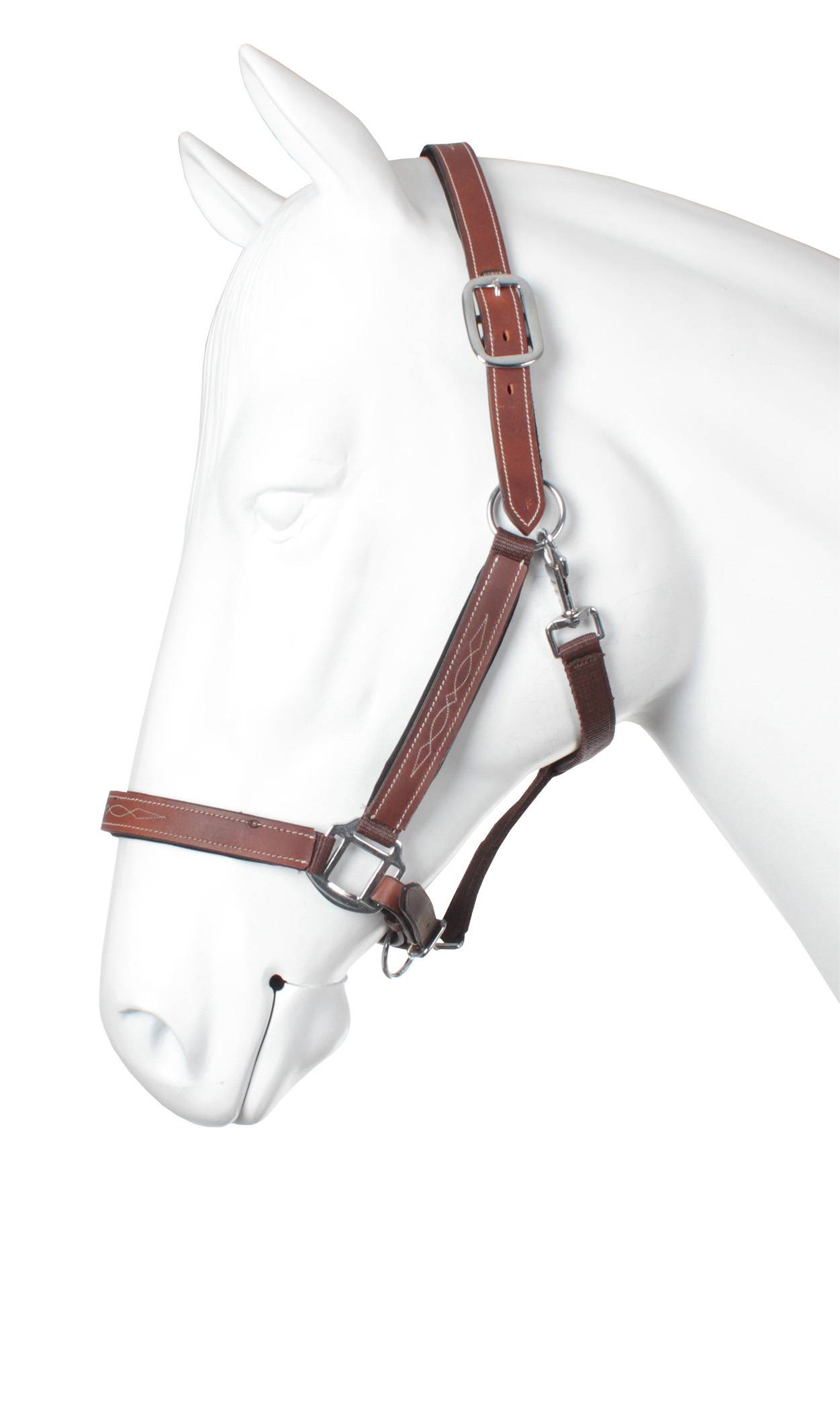 Lenny leather/nylon halter - Horka