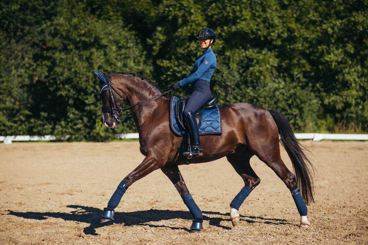 Tapis de selle Monaco Blue DRESSAGE - Equestrian Stockholm