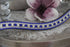 Frontal strass blanc et bleu roy