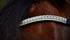 Frontal strass blanc à reflets et perles