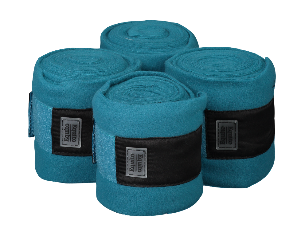 Duck blue fleece bands - Pool Party - Equito