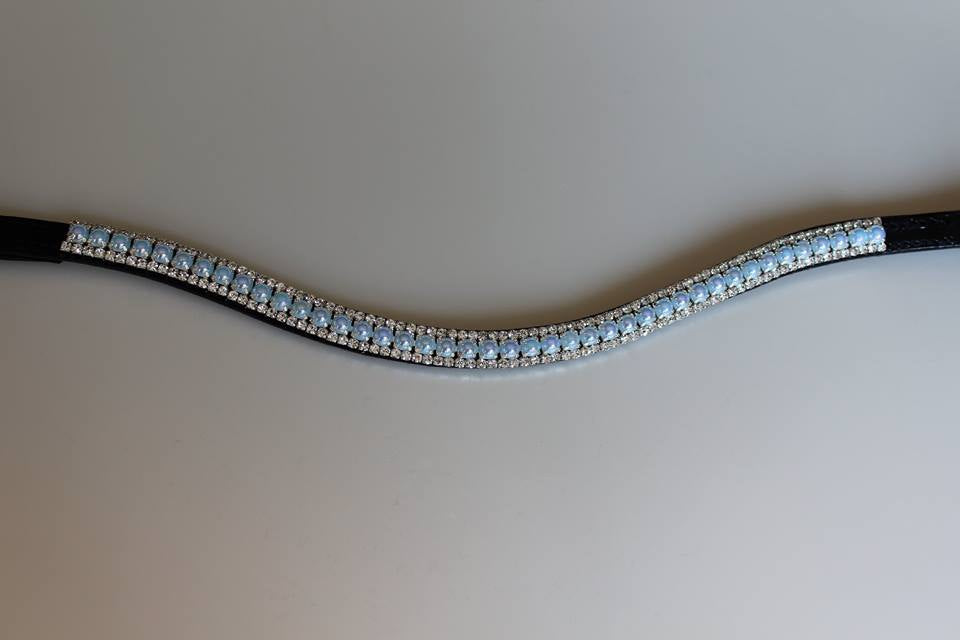 Frontal strass ciel opaque