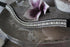 Frontal strass blanc, gris et perles