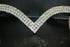 Frontal strass blanc et perles