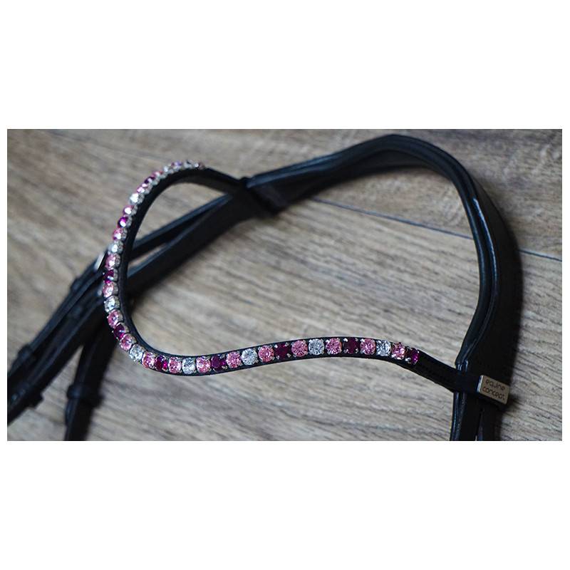 Frontal strass Nuances de Rose