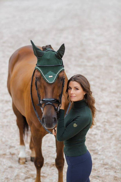 Forest Green turtleneck sweater - Equestrian Stockholm