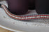Frontal strass - argent et rouge
