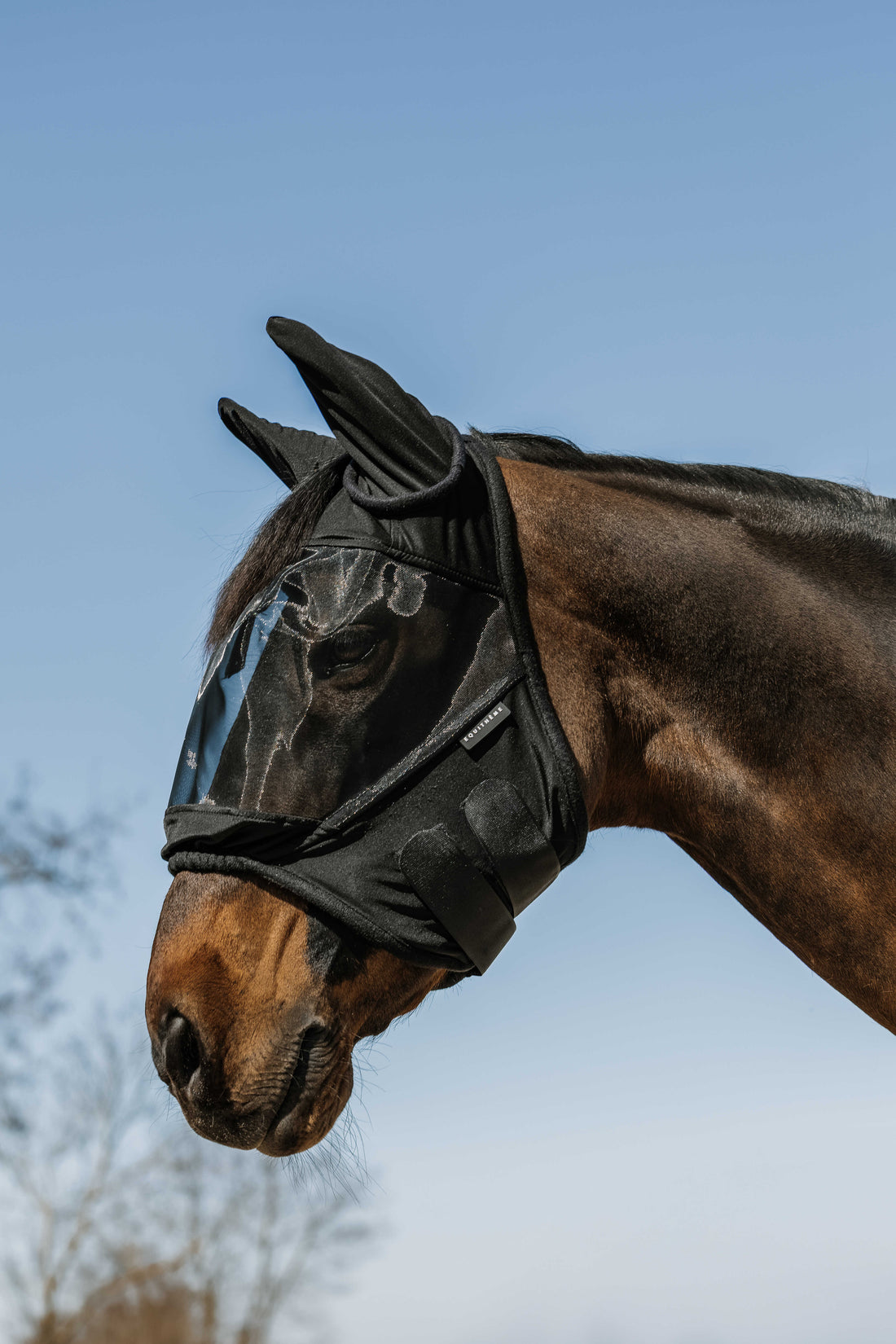 Masque anti mouches et anti UV doux - EQUITHEME