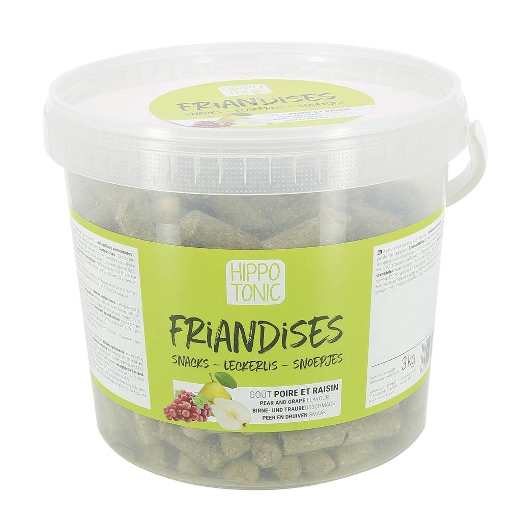 Friandises pour chevaux poire/raisin - HIPPOTONIC