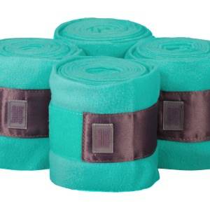 Frosty Mint turquoise fleece bands - Equito
