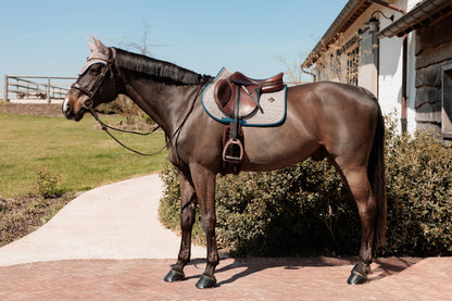 Tapis de selle Pied de Poule bordeaux MIXTE - Kentucky