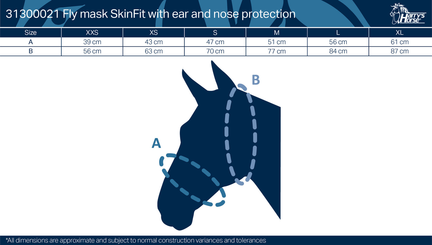 Masque anti-mouches Skinfit avec oreilles et naseaux - HARRY&