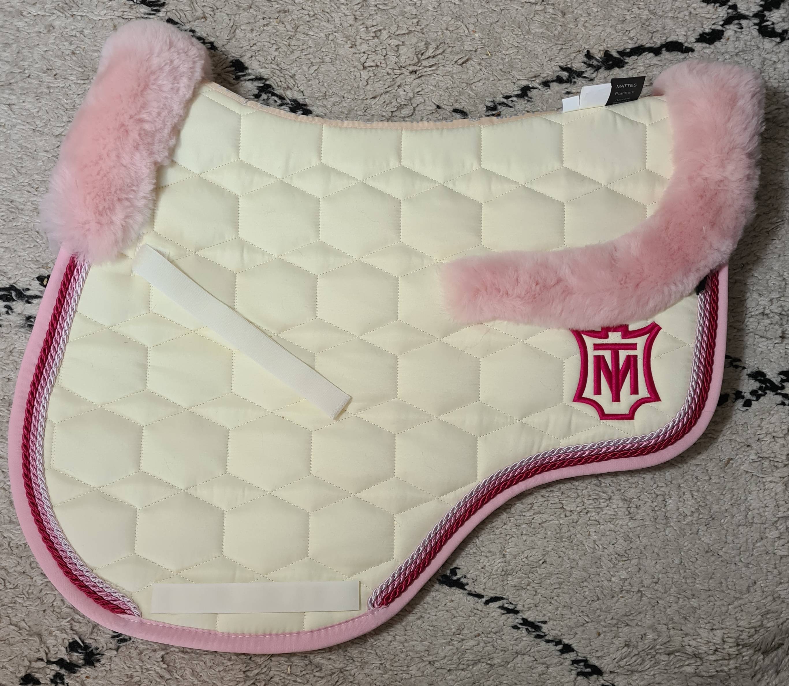 Mattes rugs - Eurofit Cream pink edge 