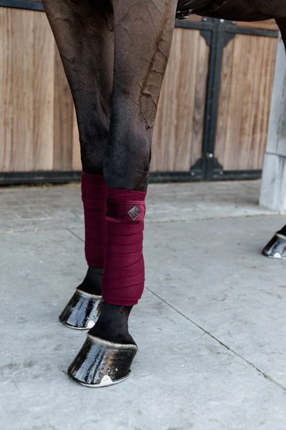 Burgundy Velvet Polo Bands - Kentucky
