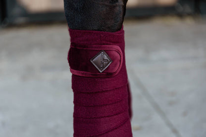 Burgundy Velvet Polo Bands - Kentucky