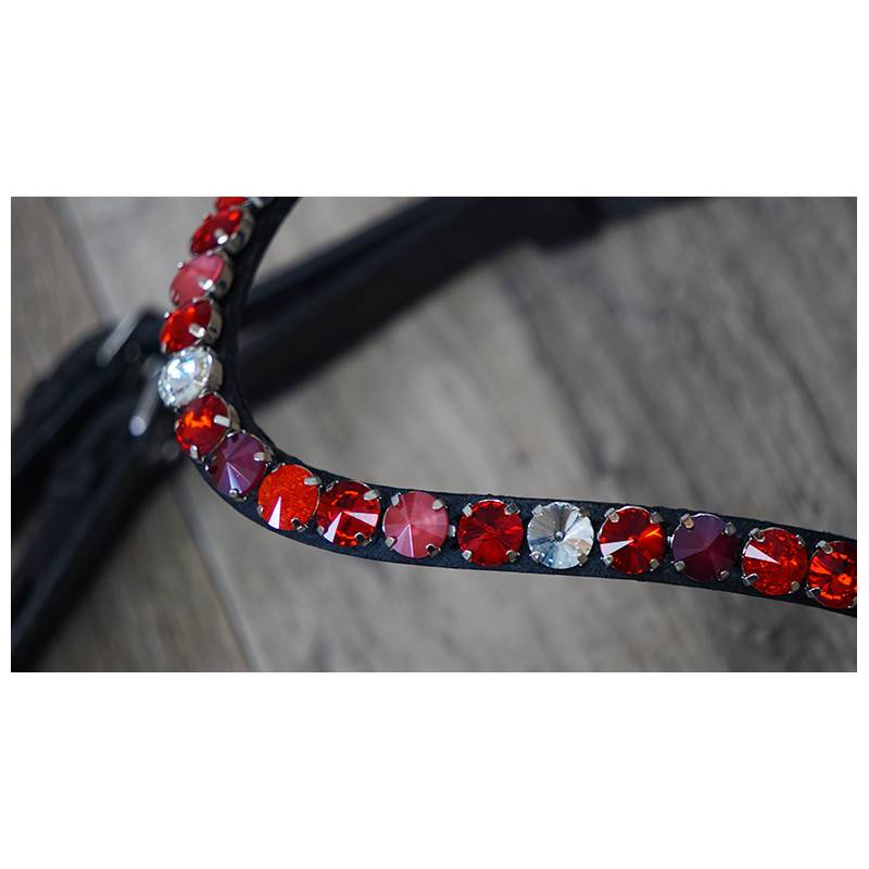 Frontal 12mm Rivoli "Bloody Mary" - Concept Equine