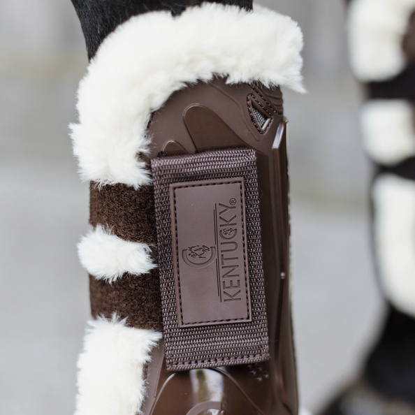 Vegan Sheepskin Velcro Gaiters - Kentucky