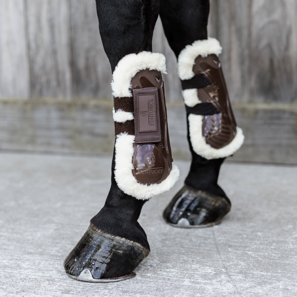 Vegan Sheepskin Velcro Gaiters - Kentucky