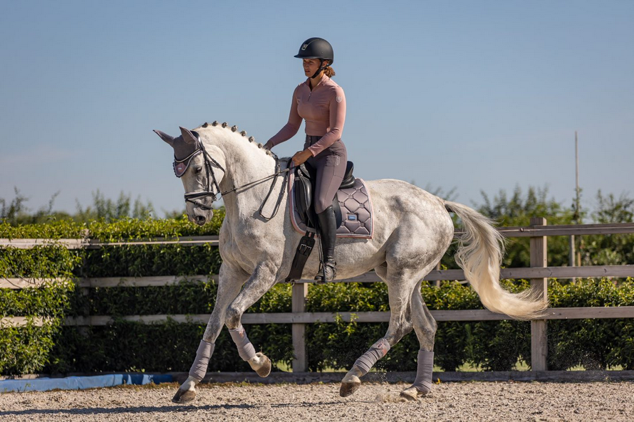Tapis de selle Dusty pink - Equestrian Stockholm