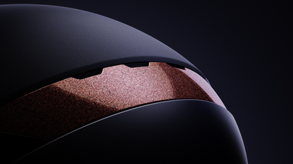 Casque AirLuxe Suprême Visière Polo Marine/Rose Gold - Abus