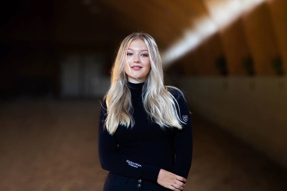 Midnight Blue turtleneck sweater - Equestrian Stockholm