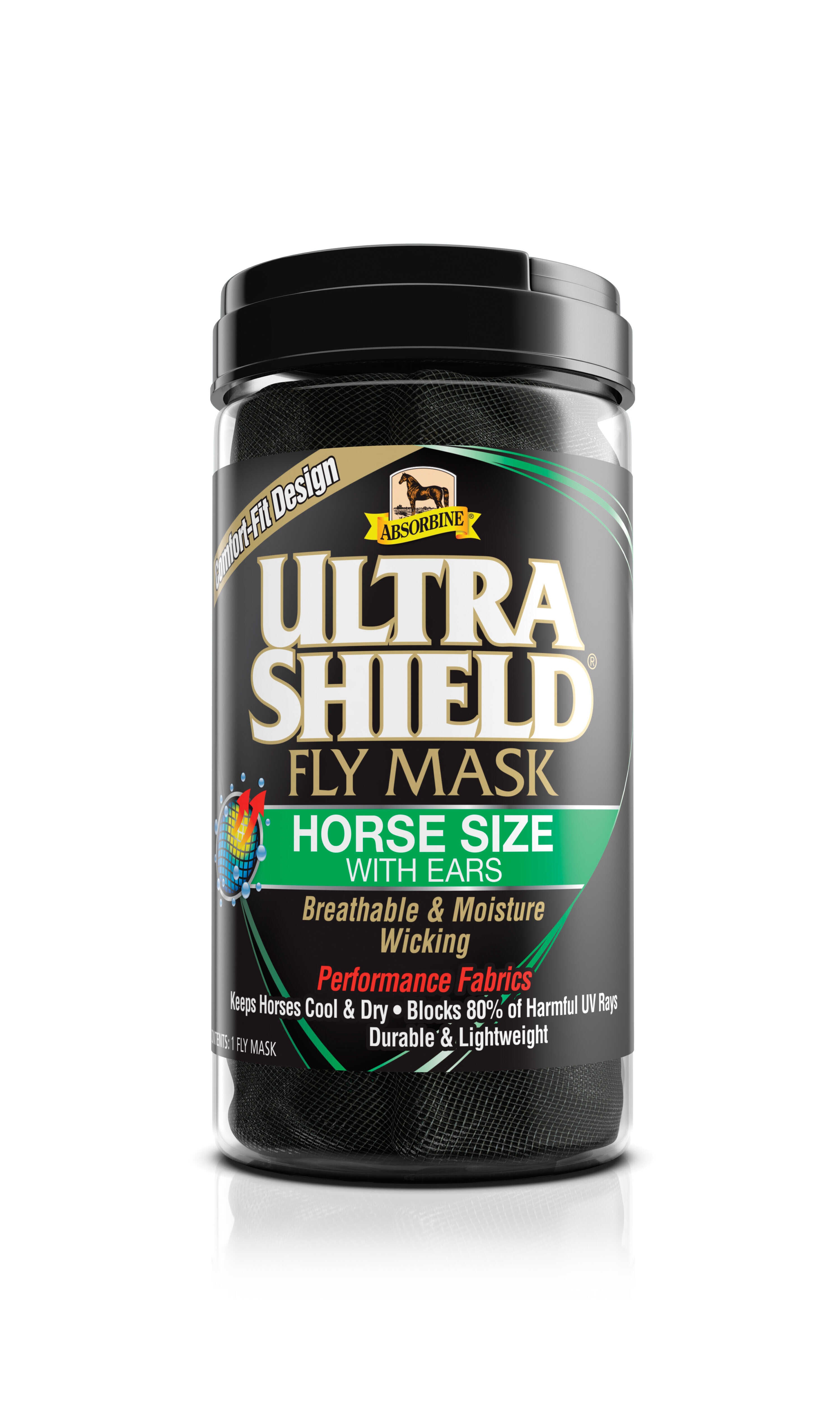 Ultrashield Fly Mask with ears - Absorbine