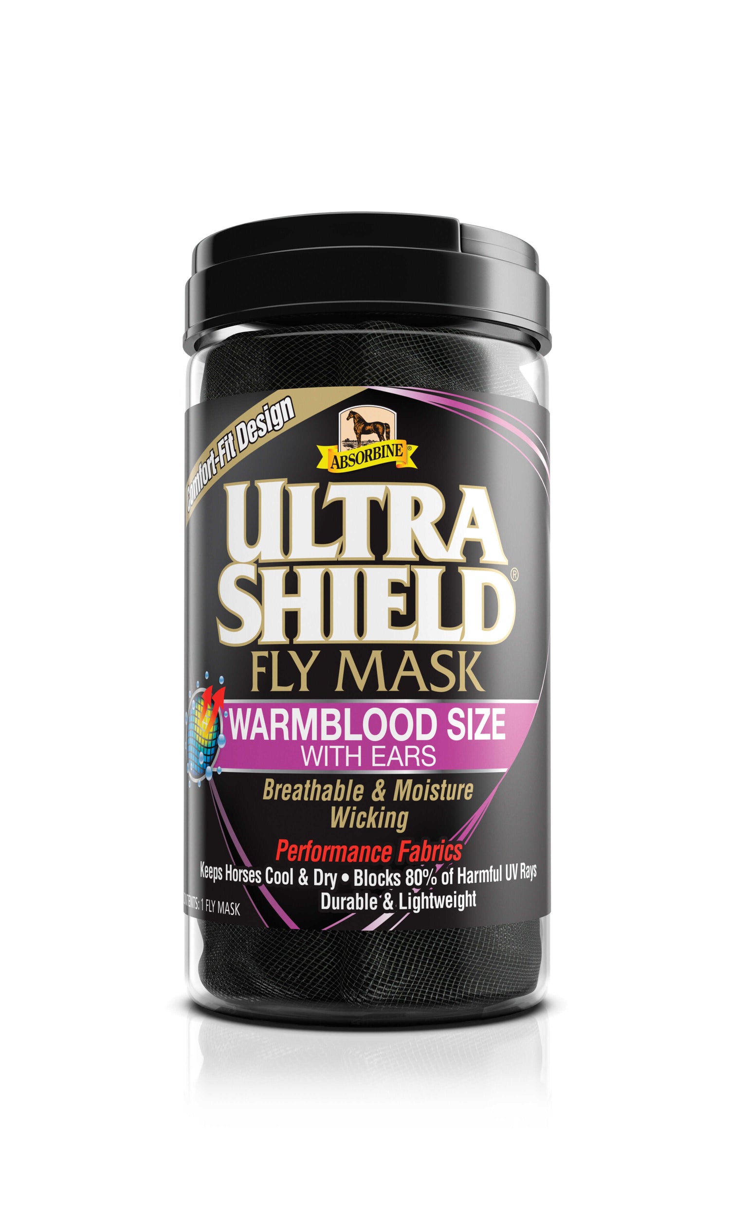 Ultrashield Fly Mask with ears - Absorbine