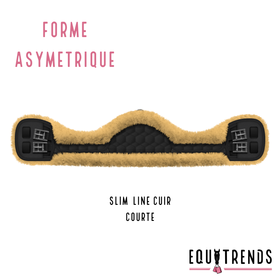 PERSONNALISABLE Sangle SLIM-LINE (cuir) courte - MATTES