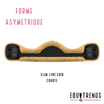 PERSONNALISABLE Sangle SLIM-LINE (cuir) courte - MATTES