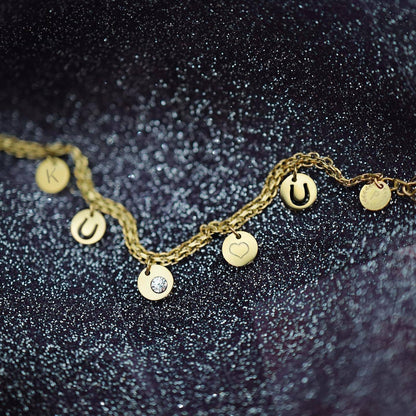 Bracelet avec breloques personnalisées - Ponytail &amp; Co