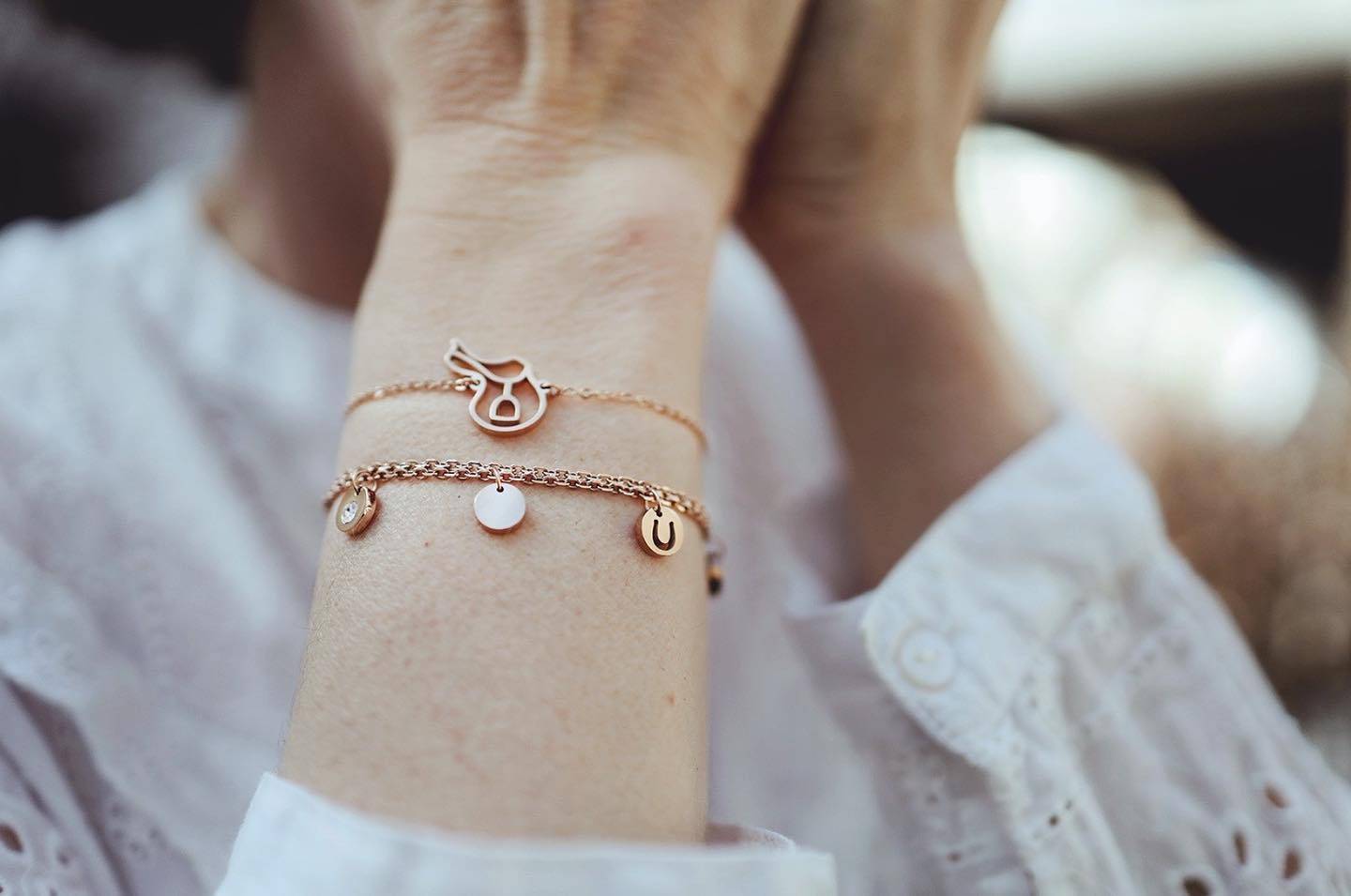 Bracelet avec breloques personnalisées - Ponytail &amp; Co